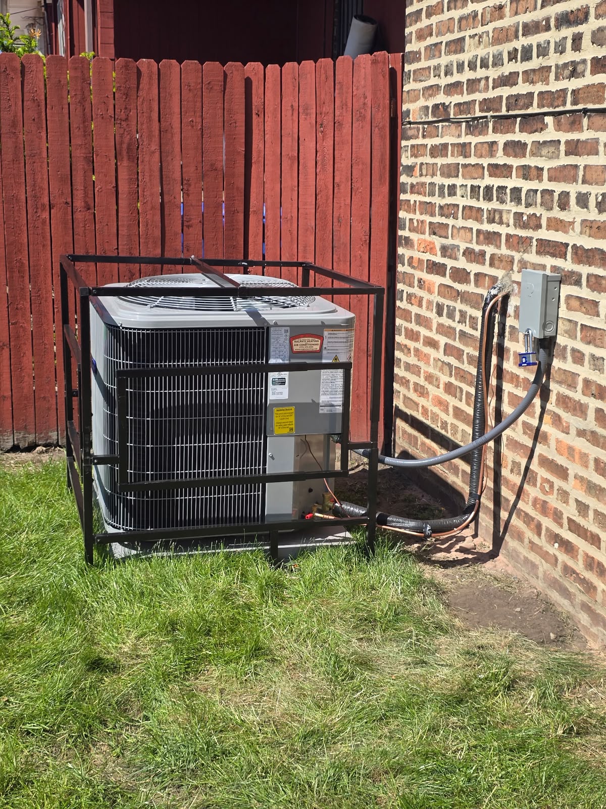 AC anti-theft cage protection Chicago